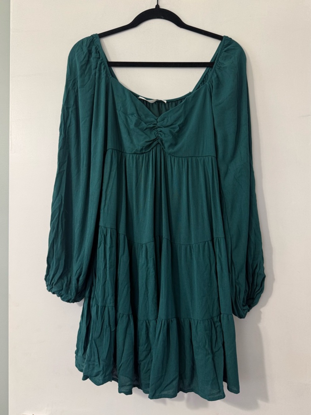 Altar’d State Large Long Sleeve Dress Hunter Green NWT